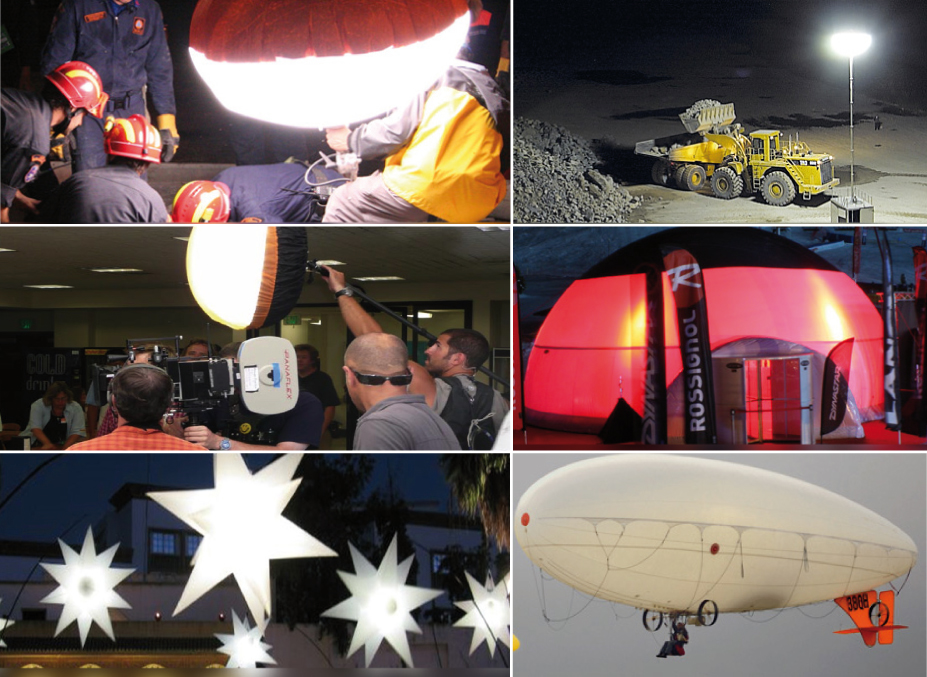 Airstar, ballon éclairants, dirigeables et dômes gonflables "made in France"