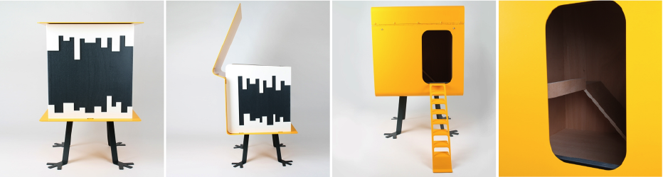 Abricocotte d'IDfer : un poulailler de jardin design et "made in France"