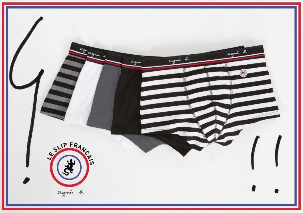 Agnès b et Le Slip français, boxers made in France