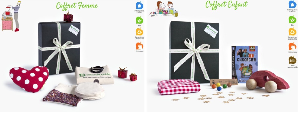 Cocarde Verte, coffrets de Noel made in France