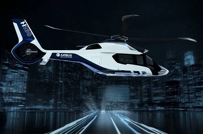 Le futur Airbus H160 sera équipé d'une turbine Arrano Turbomeca made in France. © Airbus Helicopter