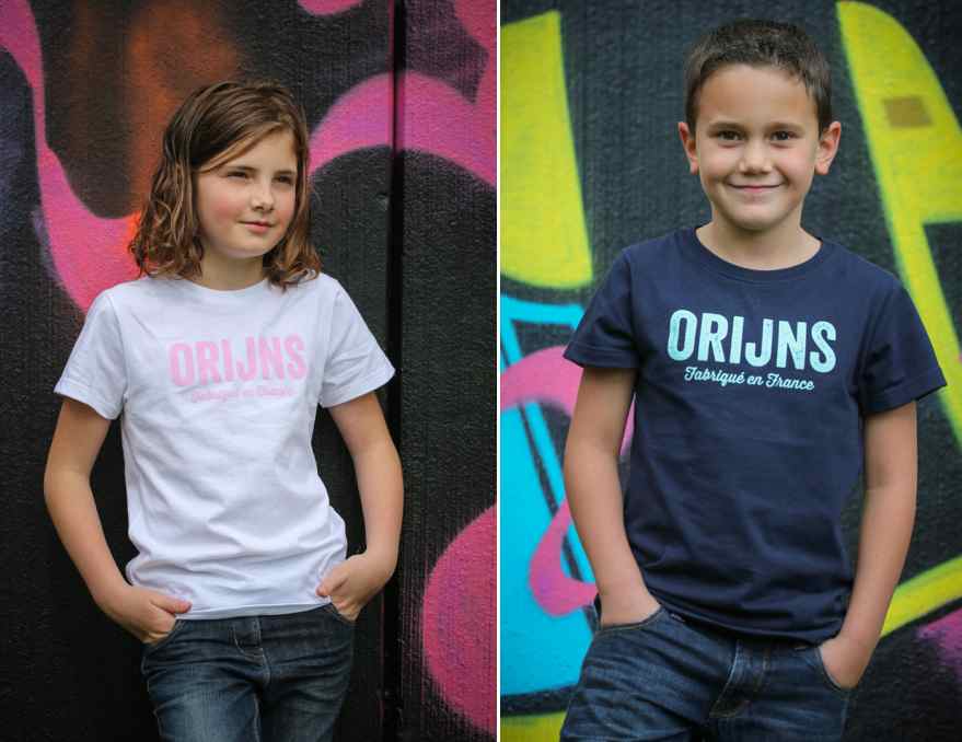 T-shirt enfant made in France, Orijns