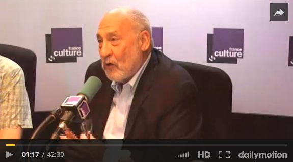 Joseph E. Stiglitz, sur France Culture