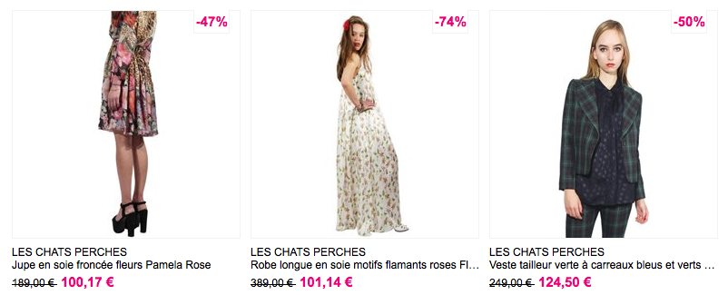 Les Chats perchés, soldes femme, prêt-à-porter made in France