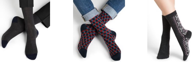 Bleu Forêt, chaussettes haut de gamme made in France pour homme et femme