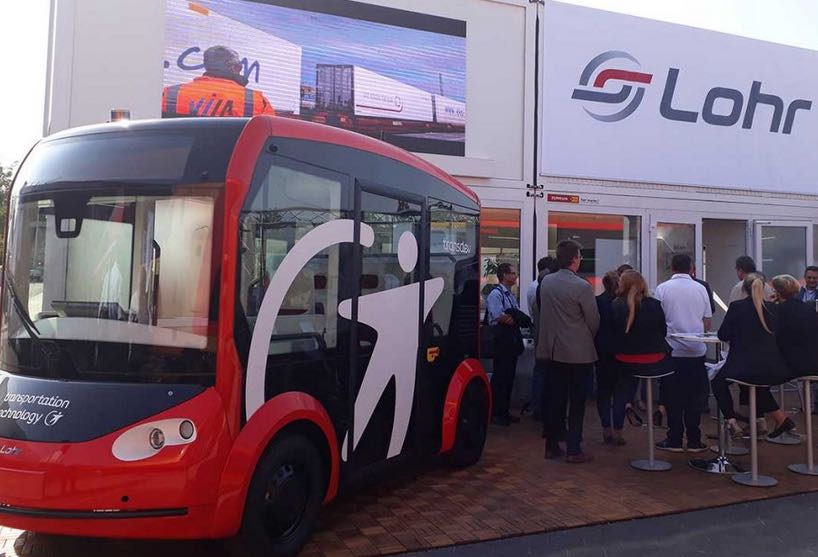 Navette autonome i-Cristal, fabriquée en France par Lhor. Navette autonome électrique i-Cristal, fabriquée par Lhor en Alsace.