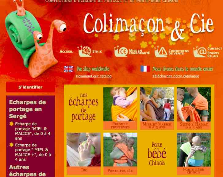 Colimaçon & Cie, des écharpes porte-bébé fabriquées en France.