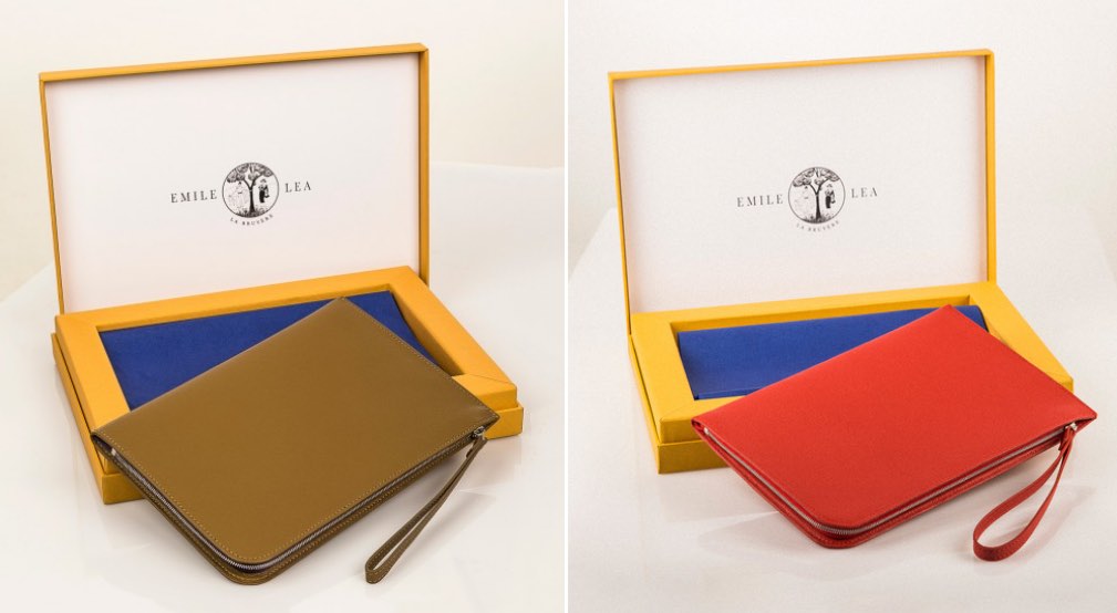 Les pochette en cuir Émile et Léa sont intégralement fabriquées en France, en Auvergne-Rhône-Alpes.