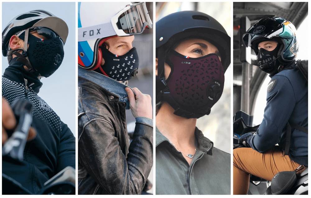 Masques anti-pollution développés par la start-up R-Pur et fabriqués intégralement en France.