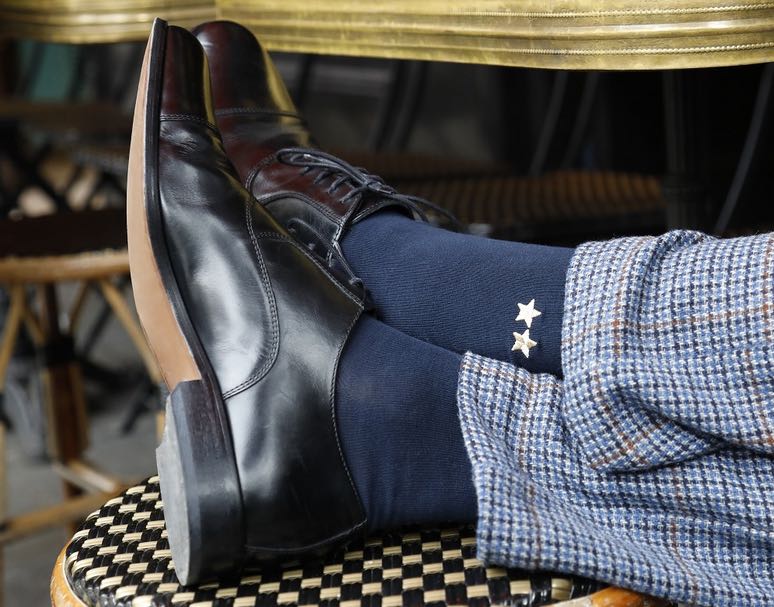 Personnalisation des chaussettes made in France, par Bleuforêt.