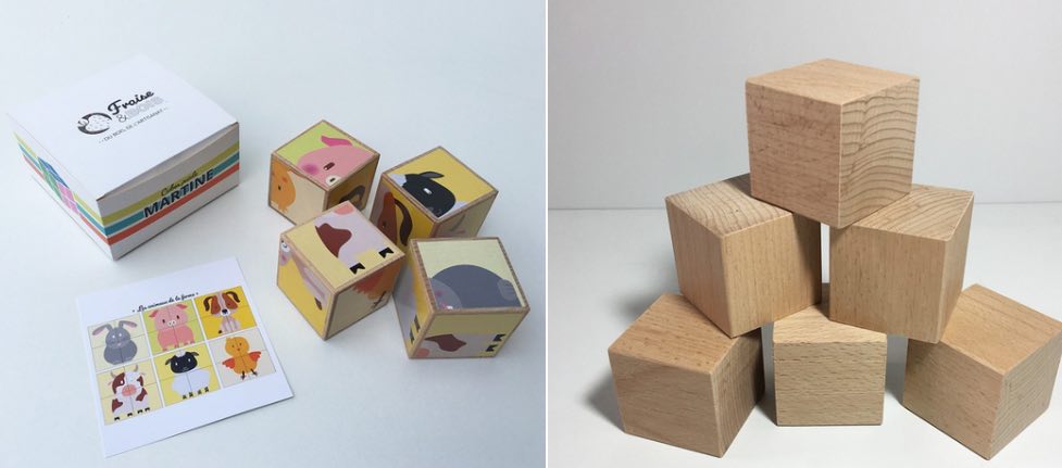 Jeux et jouets en bois fabriqués en France, par Fraise & Bois.