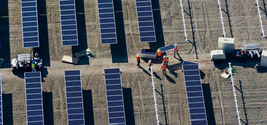Panneaux solaires SunPower, filiale du groupe Total.