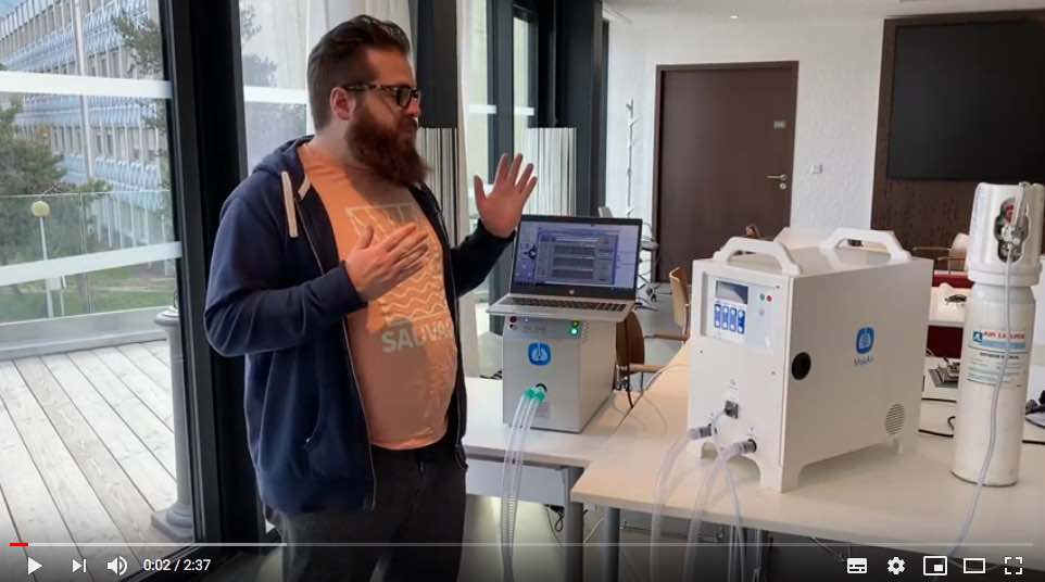 MakAir, respirateur médical Open Source développé et fabriqué en France.