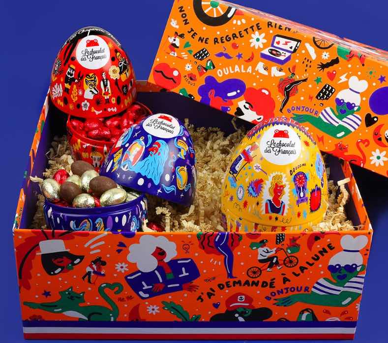 Œufs de Pâques Le Chocolat des Français, fabriqués en France.