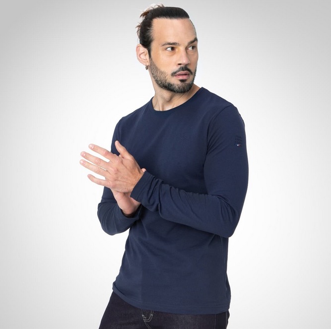 T-shirt manches longues fabriqué en France, TBS.